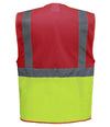 Yoko Hi-Vis Top Cool Open Mesh Executive Waistcoat | Red/Yellow Waistcoat Yoko hi-vis, Hi-vis Adult, Hi-vis Reflective Border Kids Waistcoat, Hi-vis Tops, Hi-Viz Premium P.E. Bag, style-yk107, workwear, Yoko Schoolwear Centres