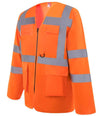 Yoko Hi-Vis Executive Long Sleeve Waistcoat | Orange Waistcoat Yoko hi-vis, Hi-vis Adult, Hi-vis Reflective Border Kids Waistcoat, Hi-vis Tops, Hi-Viz Premium P.E. Bag, style-yk108, workwear, Yoko Schoolwear Centres