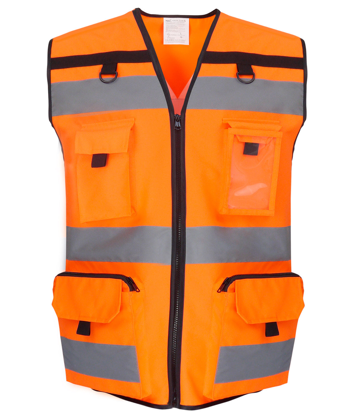 Hi-vis Orange - Hi-vis ripstop tool vest (HVW108) Vests Yoko New Styles for 2023, Plus Sizes, T-Shirts & Vests Schoolwear Centres