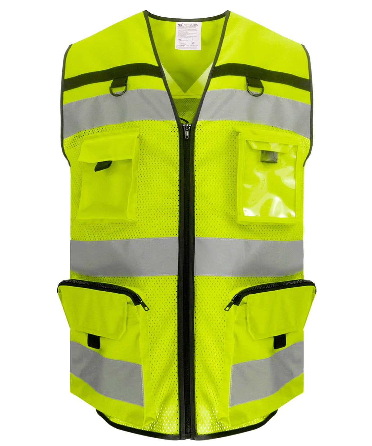 Hi-vis Yellow Mesh - Hi-vis ripstop tool vest (HVW108) Vests Yoko New Styles for 2023, Plus Sizes, T-Shirts & Vests Schoolwear Centres
