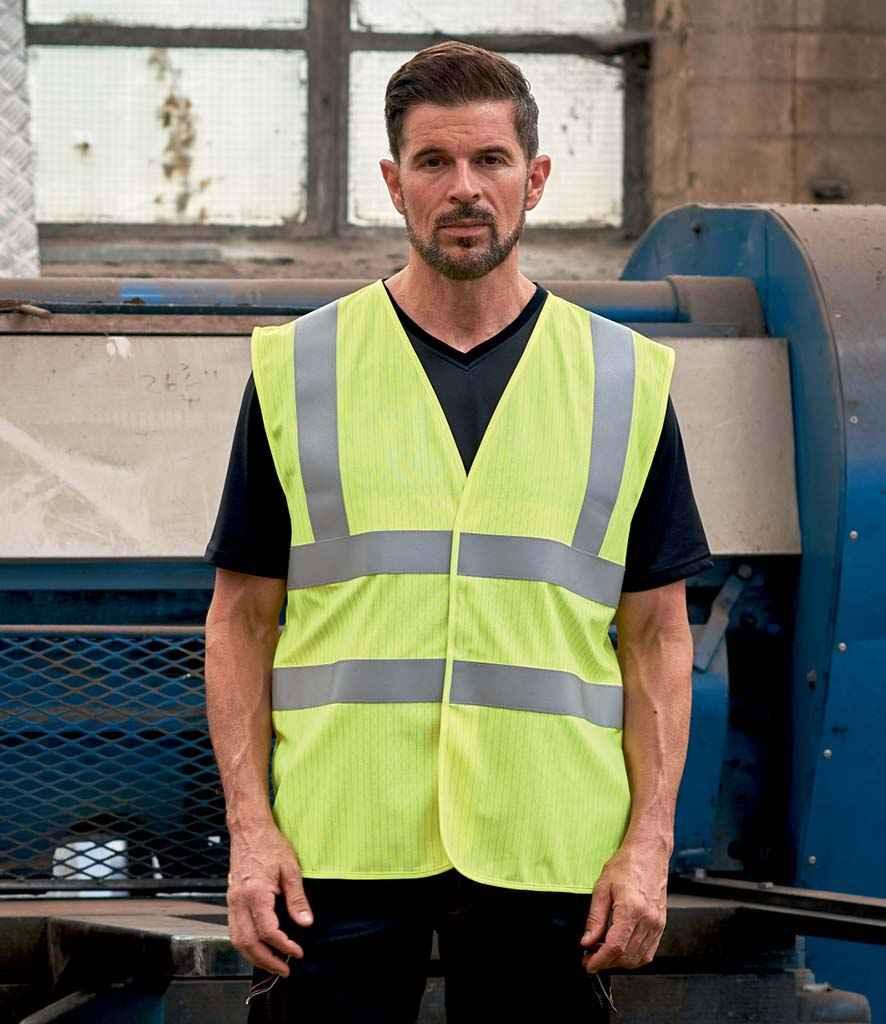 Yoko Hi-Vis Anti-Static Flame Retardant Waistcoat | Yellow Waistcoat Yoko hi-vis, Hi-vis Adult, Hi-vis Reflective Border Kids Waistcoat, Hi-vis Tops, Hi-Viz Premium P.E. Bag, style-yk110, workwear, Yoko Schoolwear Centres