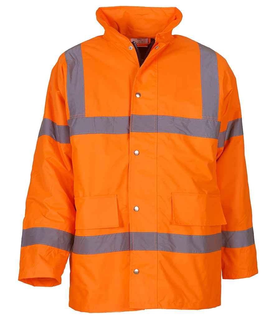 Yoko Hi-Vis Classic Motorway Jacket | Orange Jacket Yoko hi-vis, Hi-vis Adult, Hi-vis Reflective Border Kids Waistcoat, Hi-vis Tops, Hi-Viz Premium P.E. Bag, style-yk202, workwear, Yoko Schoolwear Centres