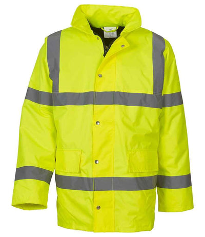 Yoko Hi-Vis Classic Motorway Jacket | Yellow Jacket Yoko hi-vis, Hi-vis Adult, Hi-vis Reflective Border Kids Waistcoat, Hi-vis Tops, Hi-Viz Premium P.E. Bag, style-yk202, workwear, Yoko Schoolwear Centres