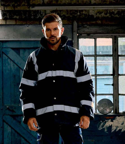 Yoko Security Jacket | Navy Jacket Yoko hi-vis, Hi-vis Adult, Hi-vis Reflective Border Kids Waistcoat, Hi-vis Tops, Hi-Viz Premium P.E. Bag, style-yk203, workwear, Yoko Schoolwear Centres