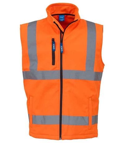 Yoko Hi-Vis Soft Shell Gilet | Orange Gilet Yoko hi-vis, Hi-vis Adult, Hi-vis Reflective Border Kids Waistcoat, Hi-vis Tops, Hi-Viz Premium P.E. Bag, style-yk207, workwear, Yoko Schoolwear Centres