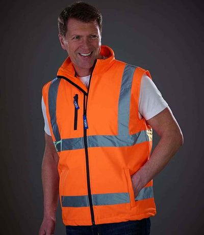 Yoko Hi-Vis Soft Shell Gilet | Orange Gilet Yoko hi-vis, Hi-vis Adult, Hi-vis Reflective Border Kids Waistcoat, Hi-vis Tops, Hi-Viz Premium P.E. Bag, style-yk207, workwear, Yoko Schoolwear Centres