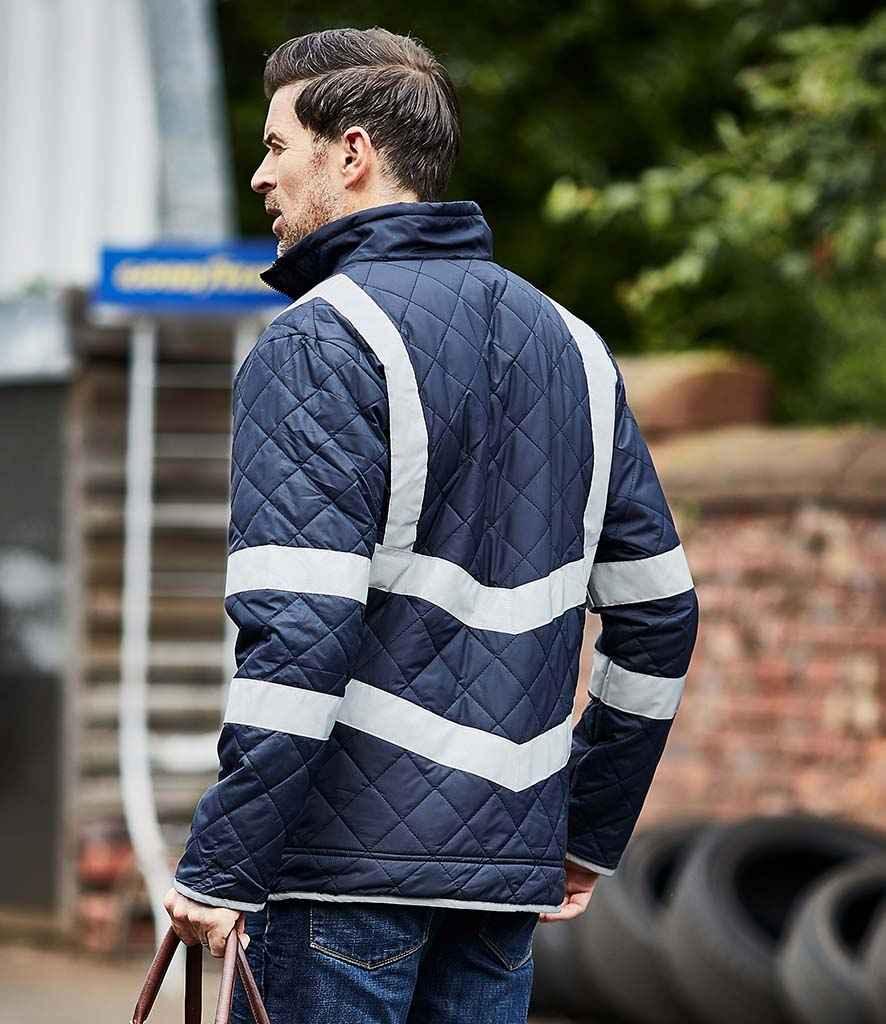 Yoko Hi-Vis Kensington Jacket | Navy Jacket Yoko hi-vis, Hi-vis Adult, Hi-vis Reflective Border Kids Waistcoat, Hi-vis Tops, Hi-Viz Premium P.E. Bag, style-yk208, workwear, Yoko Schoolwear Centres