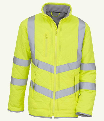 Yoko Hi-Vis Kensington Jacket | Yellow Jacket Yoko hi-vis, Hi-vis Adult, Hi-vis Reflective Border Kids Waistcoat, Hi-vis Tops, Hi-Viz Premium P.E. Bag, style-yk208, workwear, Yoko Schoolwear Centres