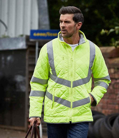 Yoko Hi-Vis Kensington Jacket | Yellow Jacket Yoko hi-vis, Hi-vis Adult, Hi-vis Reflective Border Kids Waistcoat, Hi-vis Tops, Hi-Viz Premium P.E. Bag, style-yk208, workwear, Yoko Schoolwear Centres