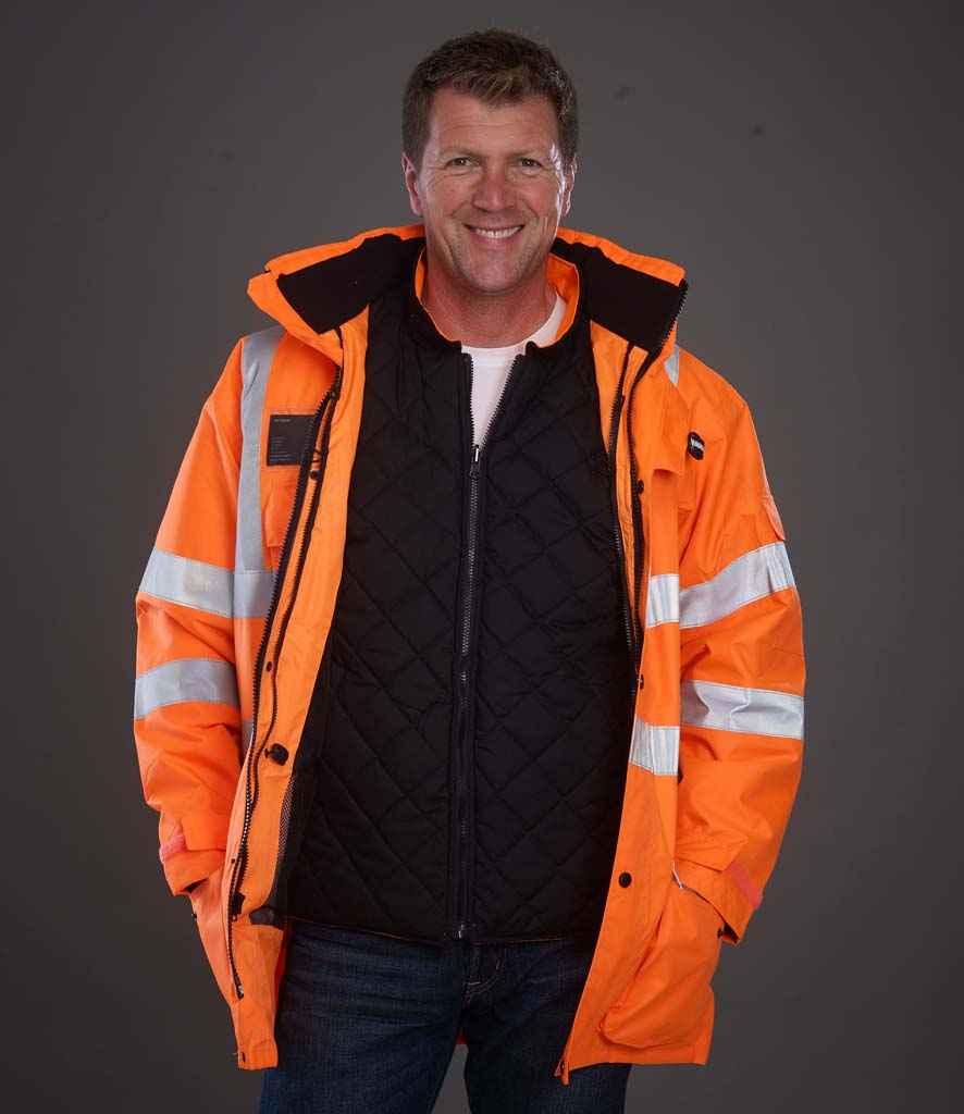 Yoko Hi-Vis Multi-Function 7-in-1 Jacket | Orange Jacket Yoko hi-vis, Hi-vis Adult, Hi-vis Reflective Border Kids Waistcoat, Hi-vis Tops, Hi-Viz Premium P.E. Bag, style-yk209, workwear, Yoko Schoolwear Centres