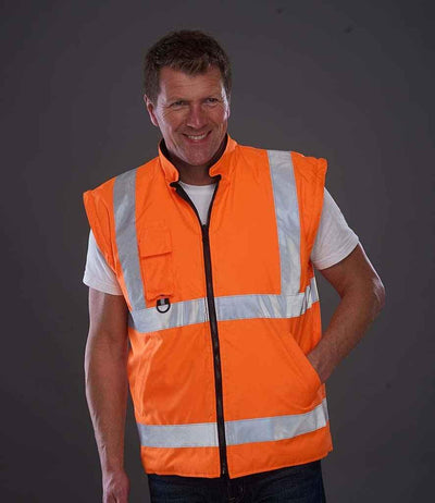 Yoko Hi-Vis Multi-Function 7-in-1 Jacket | Orange Jacket Yoko hi-vis, Hi-vis Adult, Hi-vis Reflective Border Kids Waistcoat, Hi-vis Tops, Hi-Viz Premium P.E. Bag, style-yk209, workwear, Yoko Schoolwear Centres