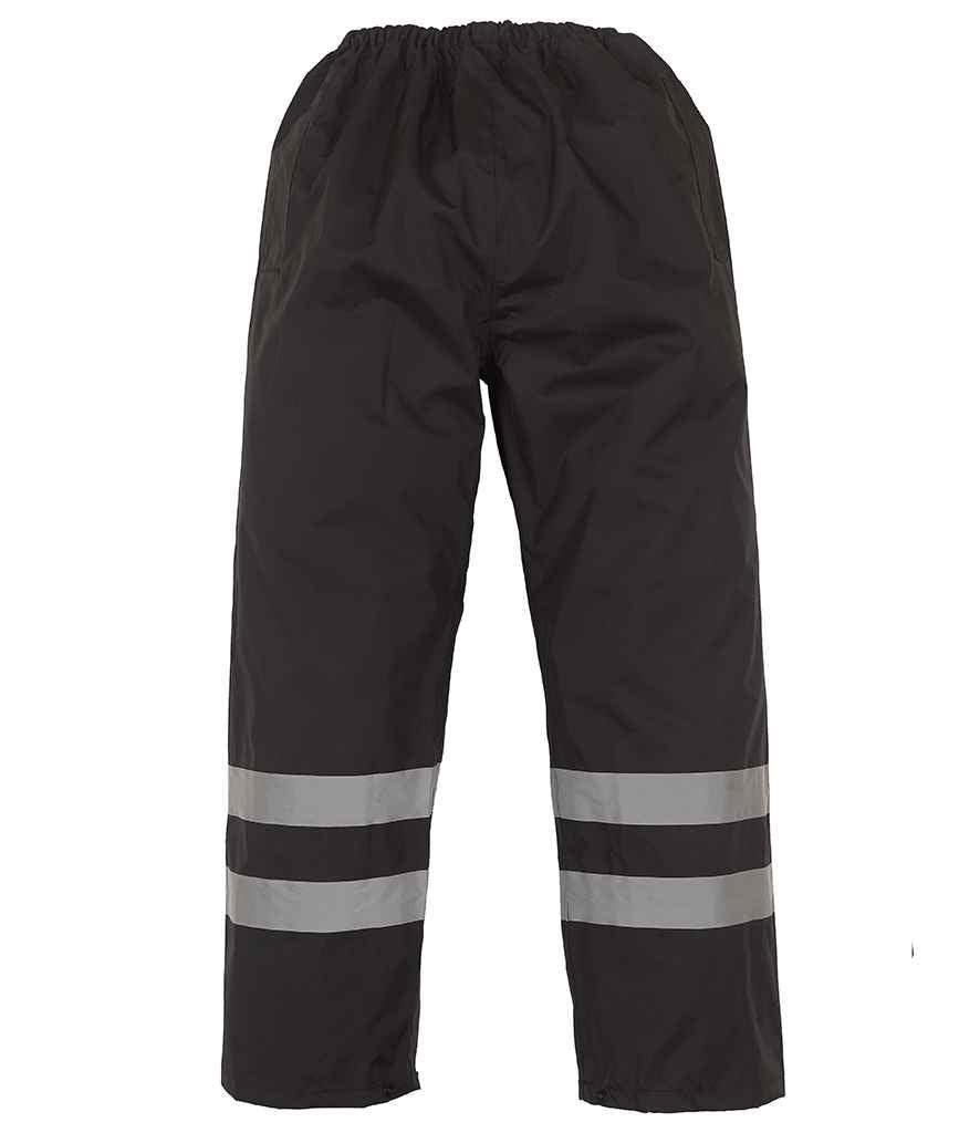 Yoko Hi-Vis Waterproof Overtrousers | Black Trousers Yoko hi-vis, Hi-vis Adult, Hi-vis Reflective Border Kids Waistcoat, Hi-vis Tops, Hi-Viz Premium P.E. Bag, style-yk210, workwear, Yoko Schoolwear Centres