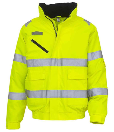 Yoko Fontaine Flight Jacket | Yellow Jacket Yoko hi-vis, Hi-vis Adult, Hi-vis Reflective Border Kids Waistcoat, Hi-vis Tops, Hi-Viz Premium P.E. Bag, style-yk213, workwear, Yoko Schoolwear Centres