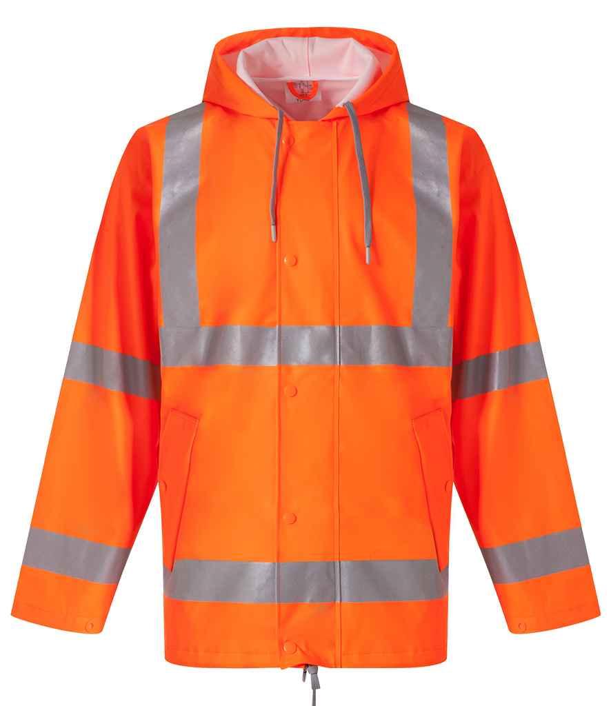 Yoko Hi-Vis Flex U-Dry Jacket | Orange Jacket Yoko hi-vis, Hi-vis Adult, Hi-vis Reflective Border Kids Waistcoat, Hi-vis Tops, Hi-Viz Premium P.E. Bag, style-yk220, workwear, Yoko Schoolwear Centres