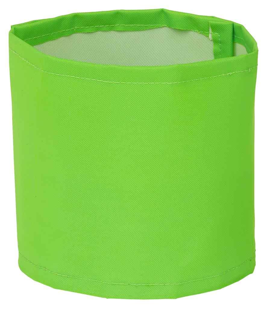Yoko Print Me Arm Band | Lime Green Accessory Yoko hi-vis, Hi-vis Adult, Hi-vis Reflective Border Kids Waistcoat, Hi-vis Tops, style-yk402, workwear, Yoko Schoolwear Centres