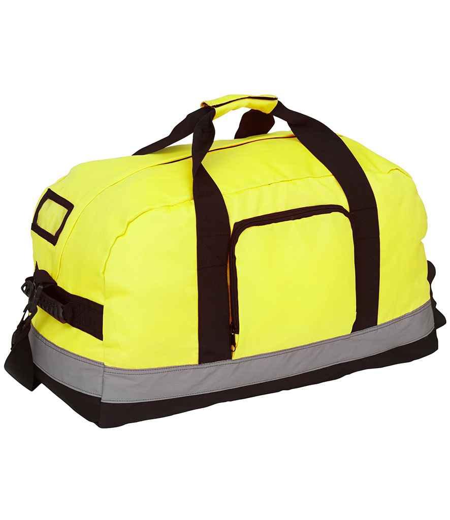 Yoko Hi-Vis Seattle Holdall | Yellow Bag Yoko hi-vis, Hi-vis Adult, Hi-vis Reflective Border Kids Waistcoat, Hi-vis Tops, style-yk501, workwear, Yoko Schoolwear Centres