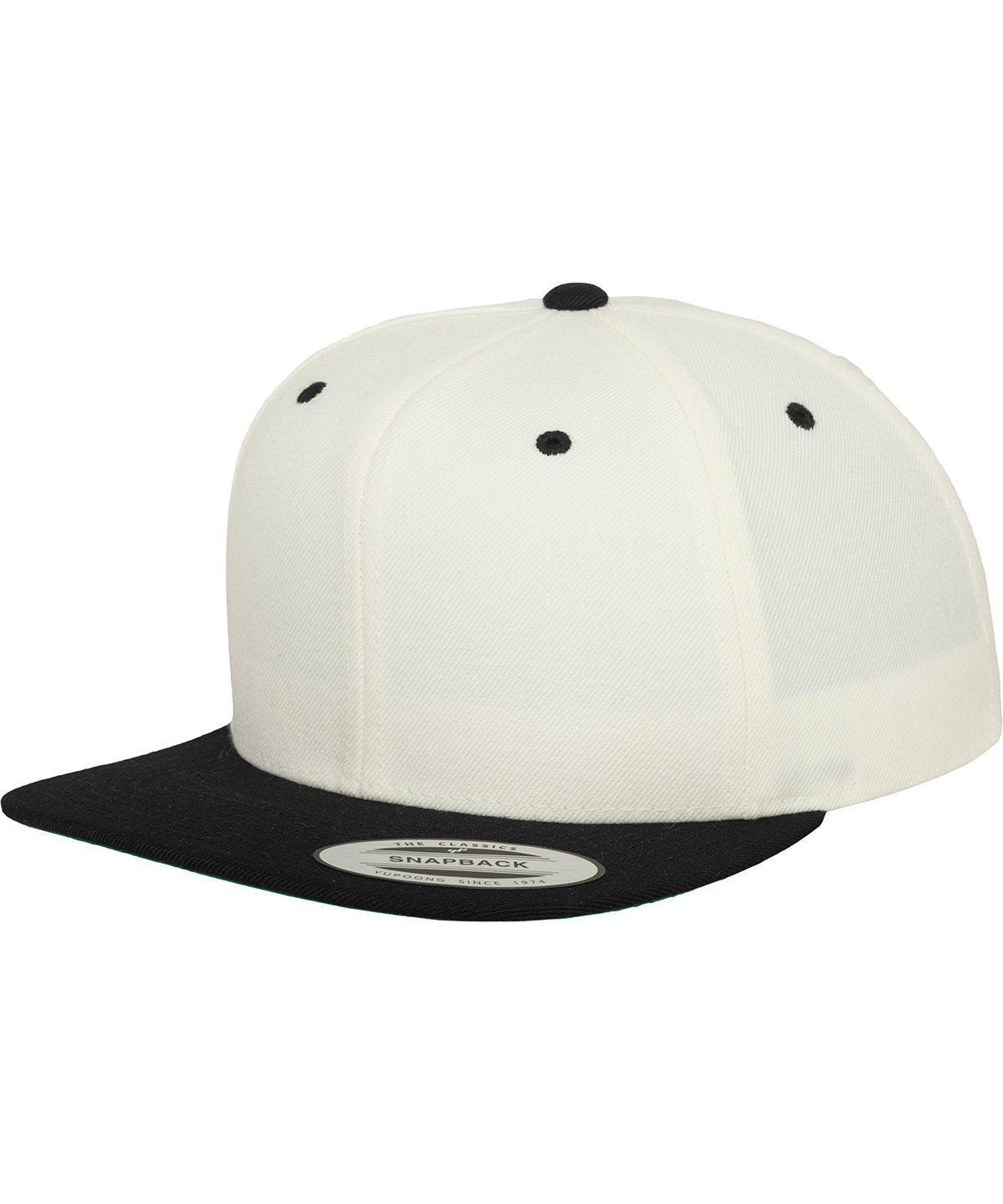 Natural/Black - The classic snapback 2-tone (6089MT) Caps Flexfit by Yupoong Headwear, New Colours for 2023, Rebrandable Schoolwear Centres