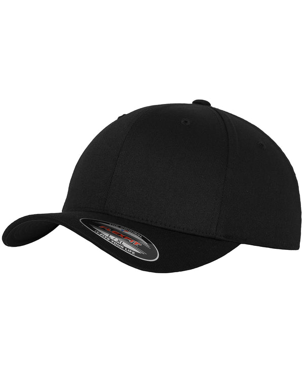 Black/Black - Flexfit fitted baseball cap (6277) Caps Flexfit by Yupoong 2022 Spring Edit, Headwear, Must Haves, New Colours for 2023, Rebrandable, Summer Accessories Schoolwear Centres