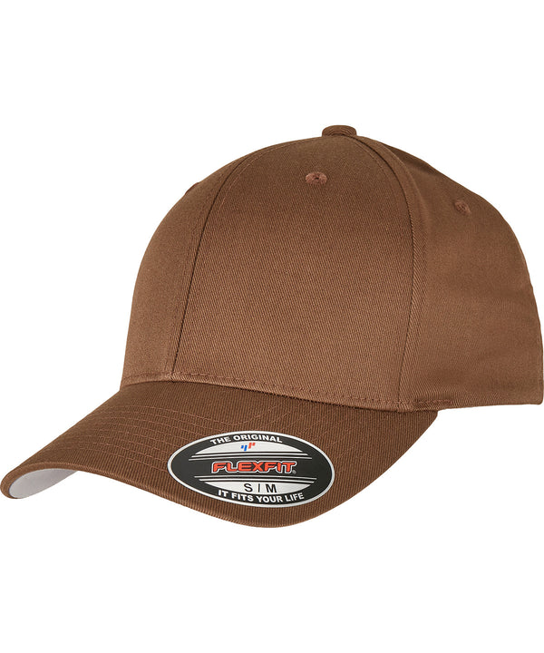 Coyote/Brown - Flexfit fitted baseball cap (6277) Caps Flexfit by Yupoong 2022 Spring Edit, Headwear, Must Haves, New Colours for 2023, Rebrandable, Summer Accessories Schoolwear Centres