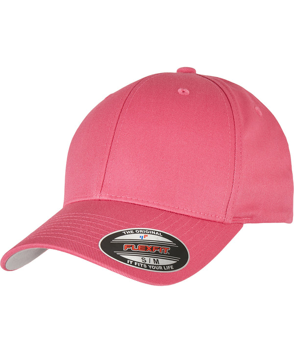 Dark Pink - Flexfit fitted baseball cap (6277) Caps Flexfit by Yupoong 2022 Spring Edit, Headwear, Must Haves, New Colours for 2023, Rebrandable, Summer Accessories Schoolwear Centres
