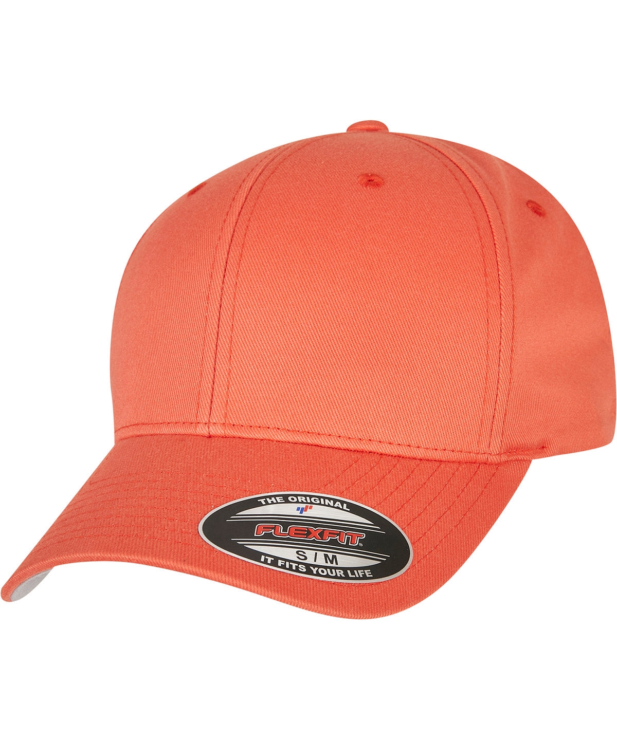 Spicy Orange - Flexfit fitted baseball cap (6277) Caps Flexfit by Yupoong 2022 Spring Edit, Headwear, Must Haves, New Colours for 2023, Rebrandable, Summer Accessories Schoolwear Centres