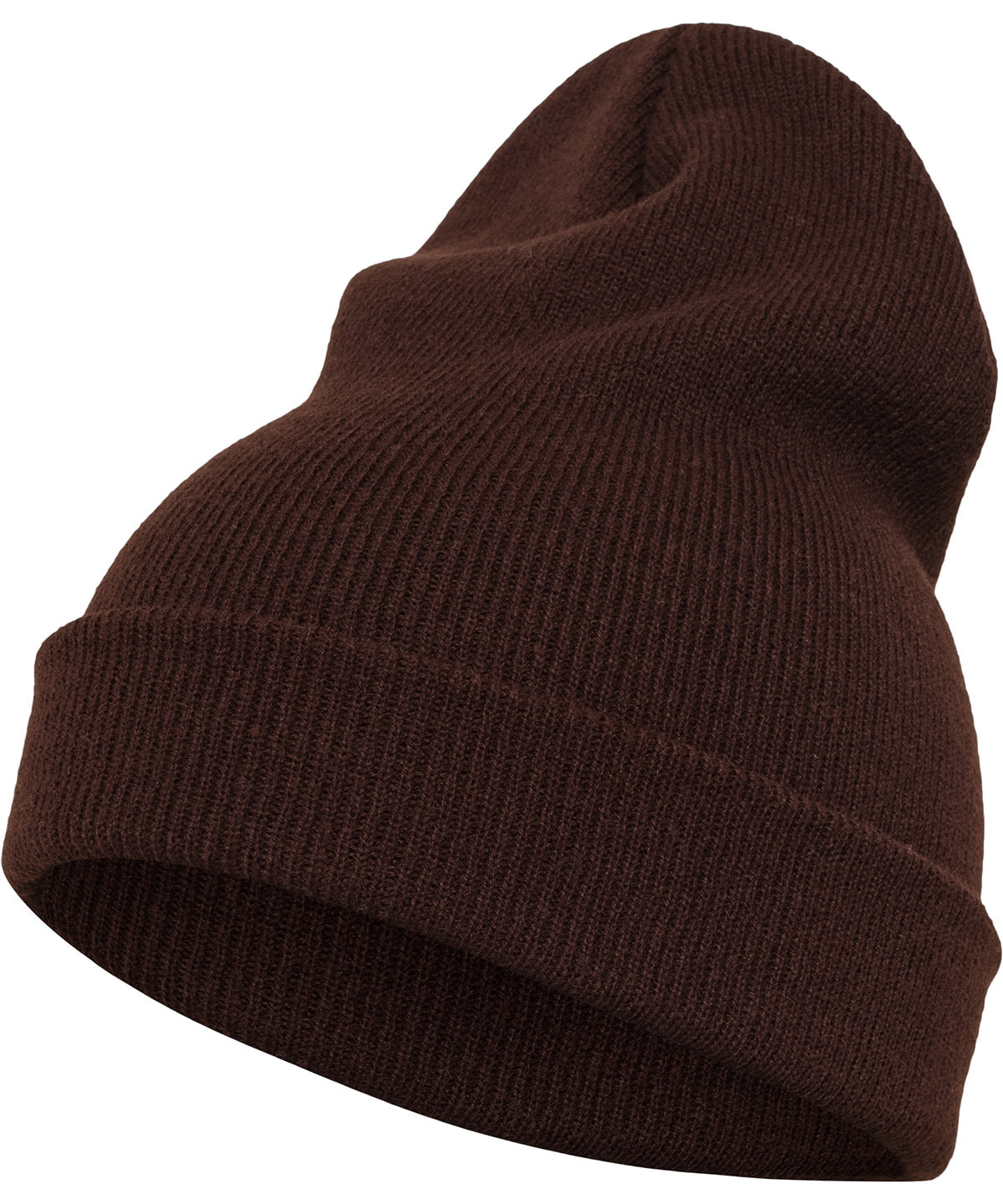 Brown - Heavyweight long beanie (1501KC) Hats Flexfit by Yupoong Headwear, Must Haves, New Colours for 2023, Winter Essentials Schoolwear Centres