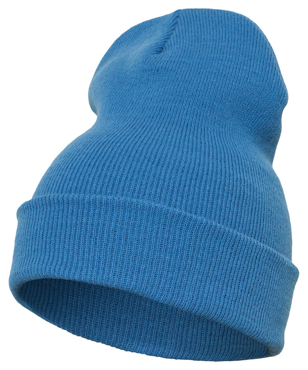 CL Blue - Heavyweight long beanie (1501KC) Hats Flexfit by Yupoong Headwear, Must Haves, New Colours for 2023, Winter Essentials Schoolwear Centres
