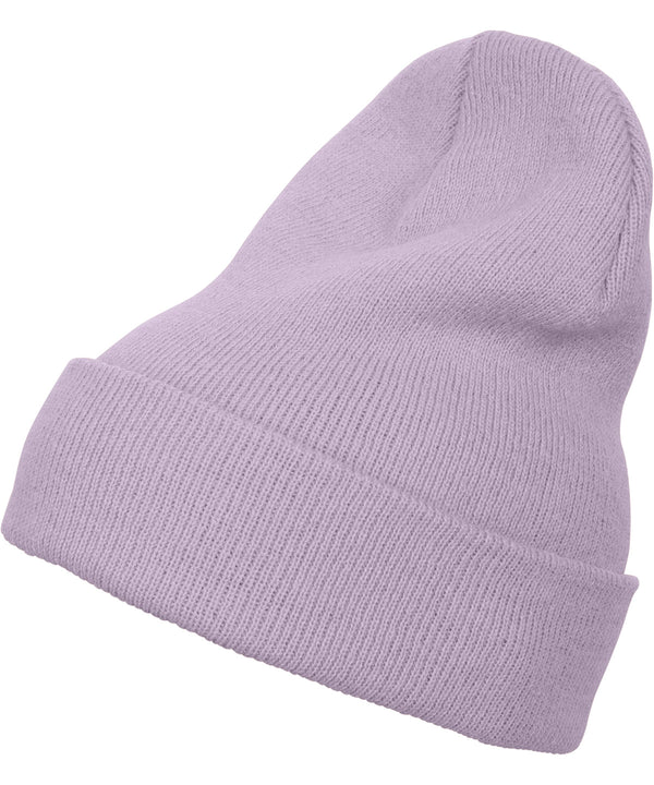 Lilac - Heavyweight long beanie (1501KC) Hats Flexfit by Yupoong Headwear, Must Haves, New Colours for 2023, Winter Essentials Schoolwear Centres