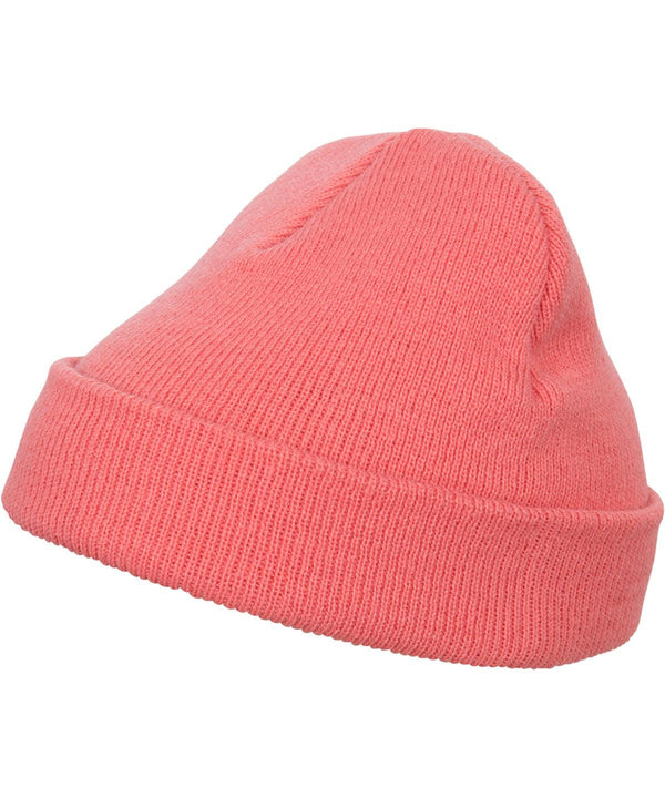 Coral - Heavyweight beanie (1500KC) Hats Flexfit by Yupoong Headwear, New Colours for 2023, Winter Essentials Schoolwear Centres