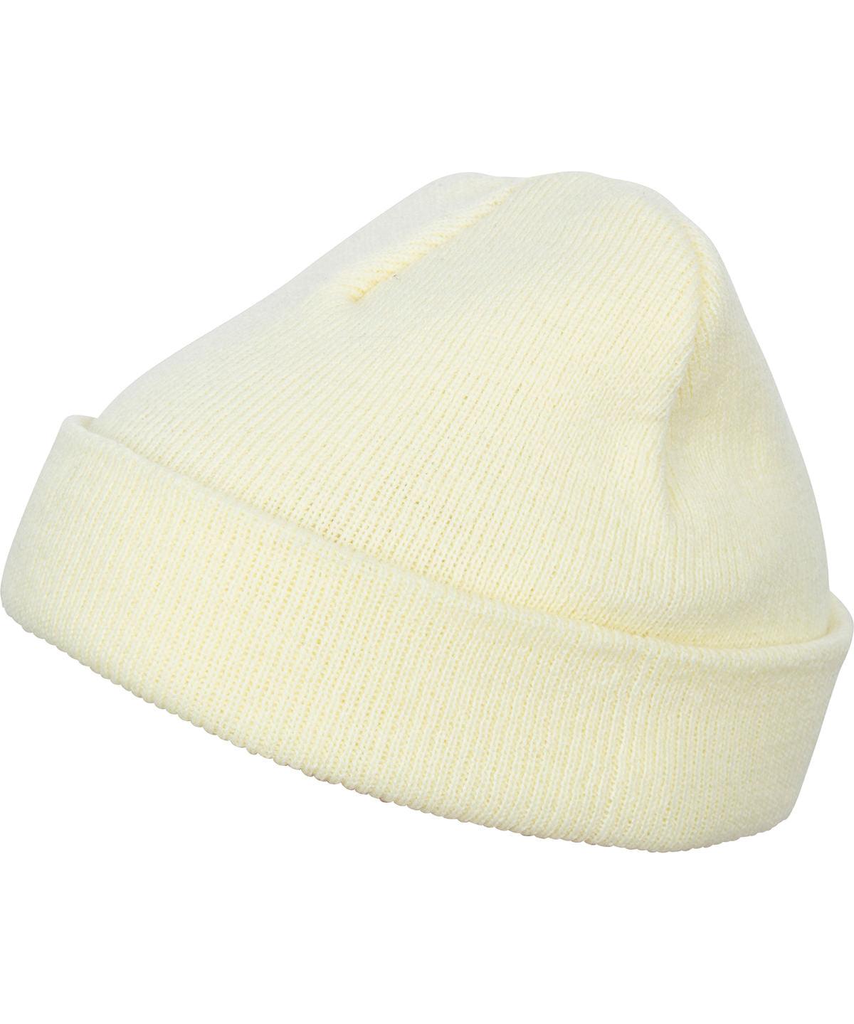 Powdery Yellow - Heavyweight beanie (1500KC) Hats Flexfit by Yupoong Headwear, New Colours for 2023, Winter Essentials Schoolwear Centres