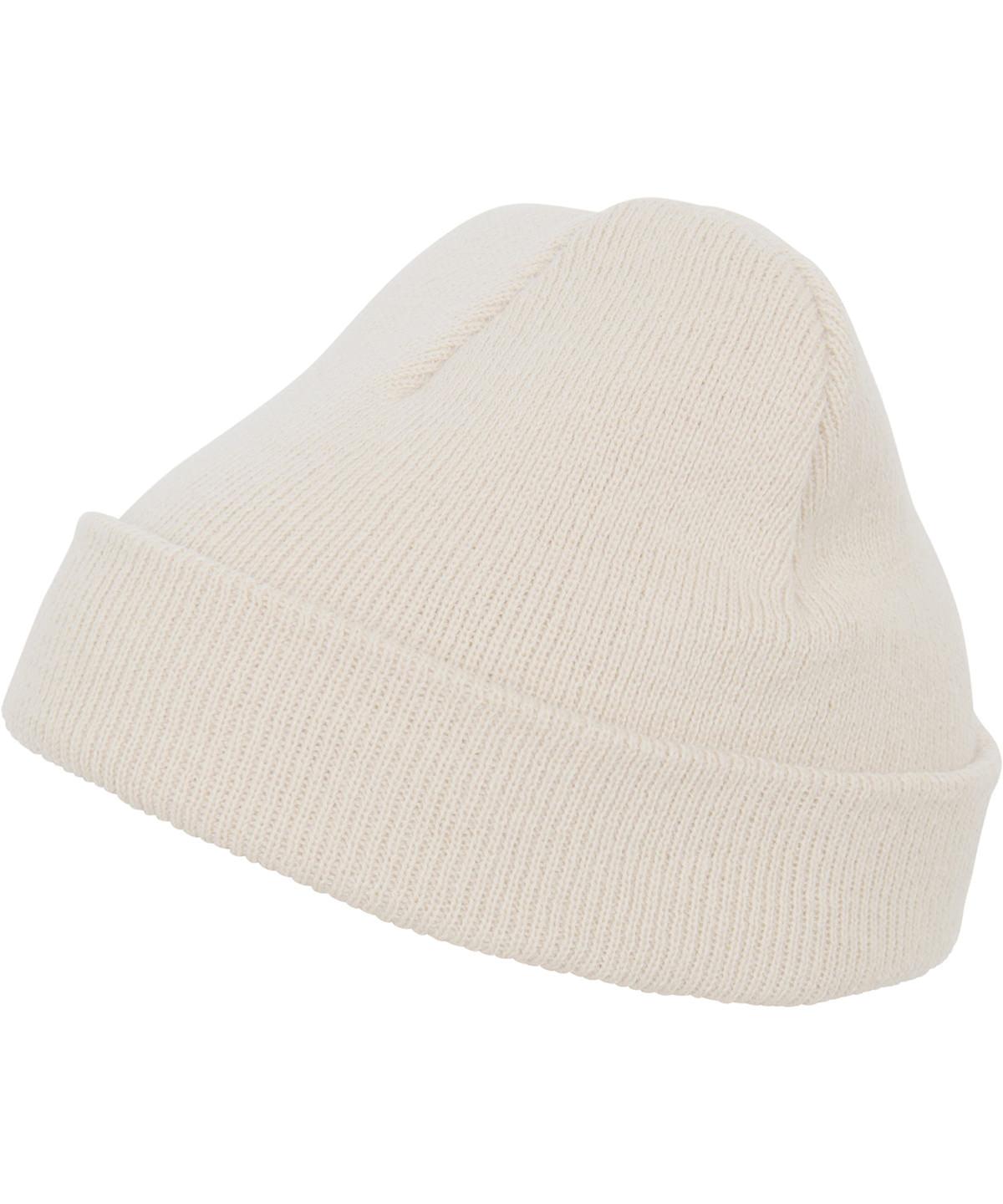 White Sand - Heavyweight beanie (1500KC) Hats Flexfit by Yupoong Headwear, New Colours for 2023, Winter Essentials Schoolwear Centres
