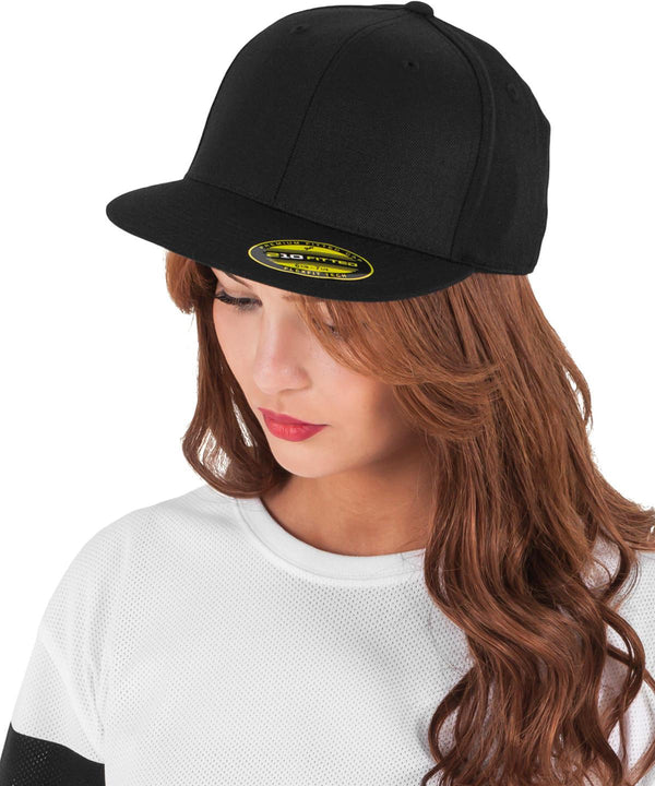 Heather Grey - Premium 210 fitted cap (6210) Caps Flexfit by Yupoong Headwear, New Colours for 2023, Rebrandable, Sports & Leisure Schoolwear Centres
