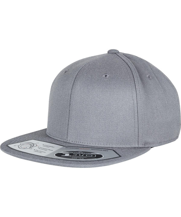 Grey - 110 fitted snapback (110) Caps Flexfit by Yupoong Headwear, New Colours for 2023, Rebrandable Schoolwear Centres