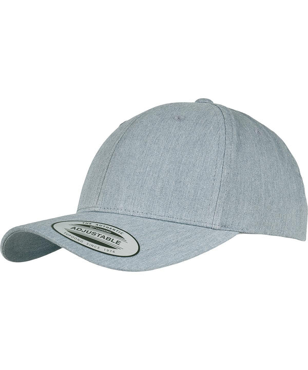 Heather Grey - Curved classic snapback (7706)(7706) Caps Flexfit by Yupoong Headwear, Must Haves, New Colours For 2022, New Colours for 2023, Rebrandable Schoolwear Centres