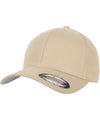 Khaki - Flexfit brushed twill (6377) Caps Flexfit by Yupoong Headwear, Rebrandable Schoolwear Centres