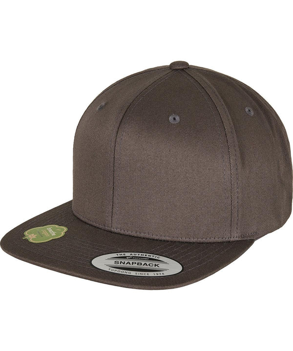 Dark Grey - Organic cotton snapback (6089OC) Caps Flexfit by Yupoong Headwear, Must Haves, New Colours for 2023, Organic & Conscious, Rebrandable Schoolwear Centres