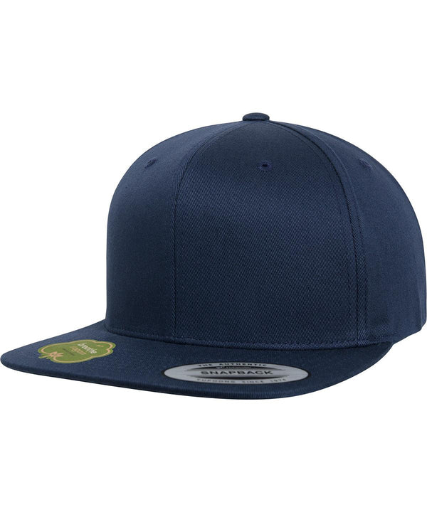 Navy - Organic cotton snapback (6089OC) Flexfit by Yupoong HeadwearMust  HavesNew Colours for 2023Organic & ConsciousRebrandable