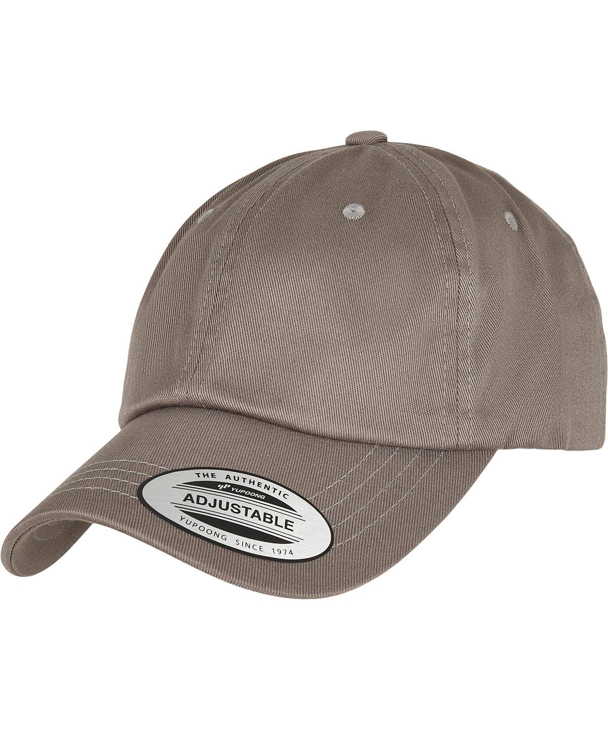 Pale Grey - Low-profile organic cotton cap (6245OC) Caps Flexfit by Yupoong Headwear, Must Haves, New Colours for 2023, Organic & Conscious, Rebrandable Schoolwear Centres