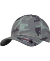 Dark Camo - Flexfit camo stripe cap (6277CS) Caps Flexfit by Yupoong Camo, Headwear, Rebrandable Schoolwear Centres