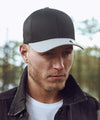 Black/Silver - Flexfit woolly combed 2-tone (6277T) Caps Flexfit by Yupoong Headwear Schoolwear Centres