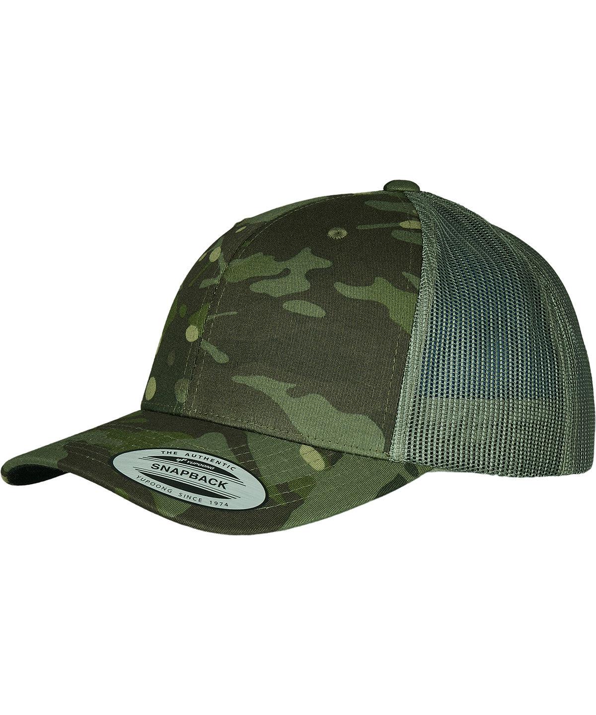 Multicam Tropic - Retro trucker Multicam® (6606MC) Caps Flexfit by Yupoong Camo, Headwear, New Colours for 2023 Schoolwear Centres