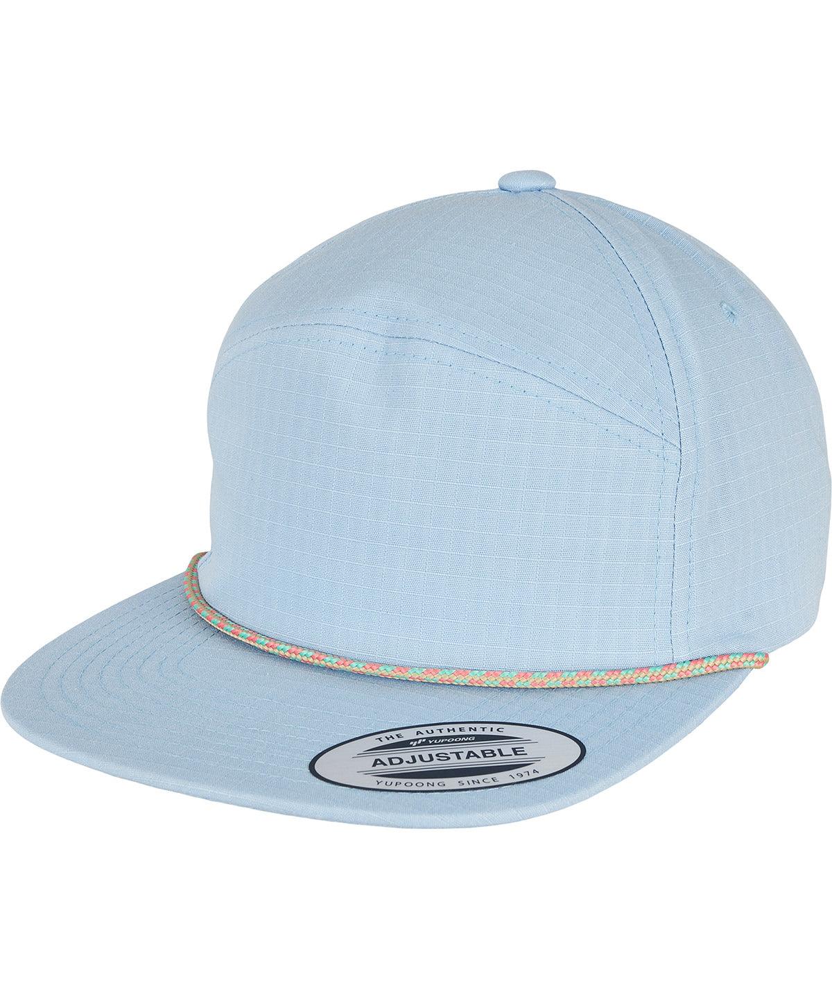 Light Blue - Colour braid jockey cap (7005CB) Caps Flexfit by Yupoong Camo, Headwear, New Colours For 2022, Summer Accessories Schoolwear Centres