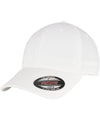 White - Alpha shape flexfit (6277AS) Caps Flexfit by Yupoong Headwear, New For 2021, New Styles For 2021 Schoolwear Centres