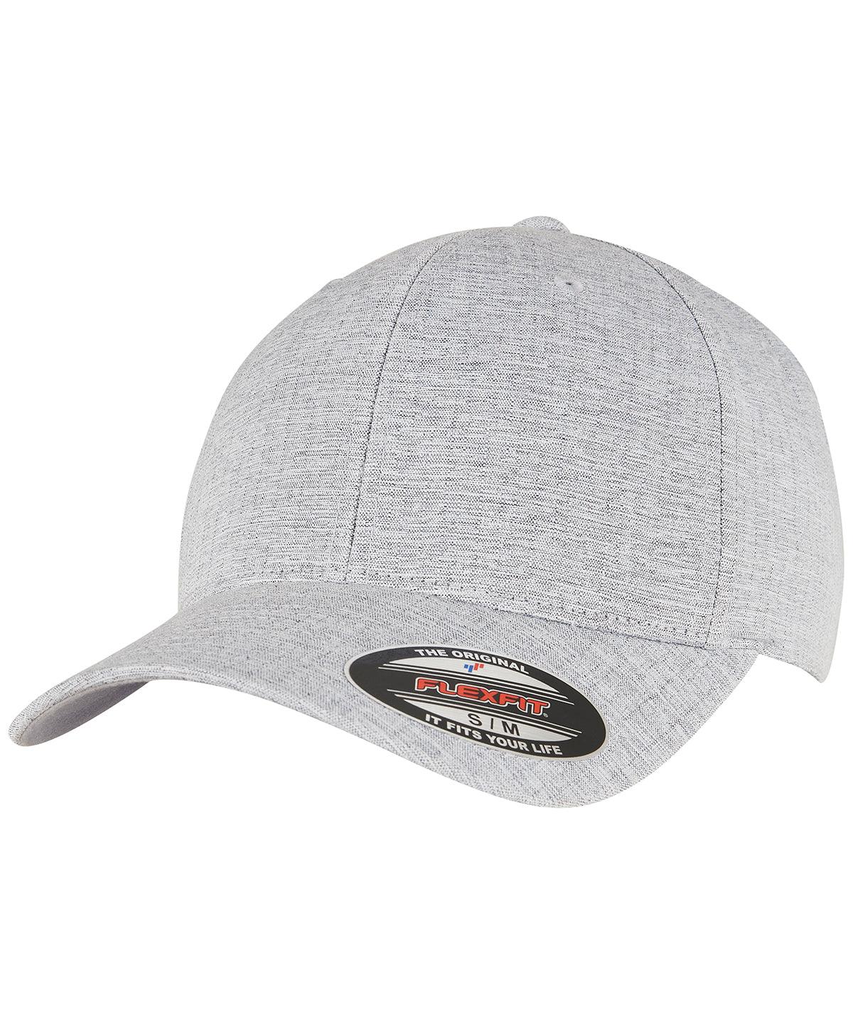 Melange Grey - Flexfit heatherlight cap (6350) Caps Flexfit by Yupoong Headwear, New For 2021, New Styles For 2021 Schoolwear Centres