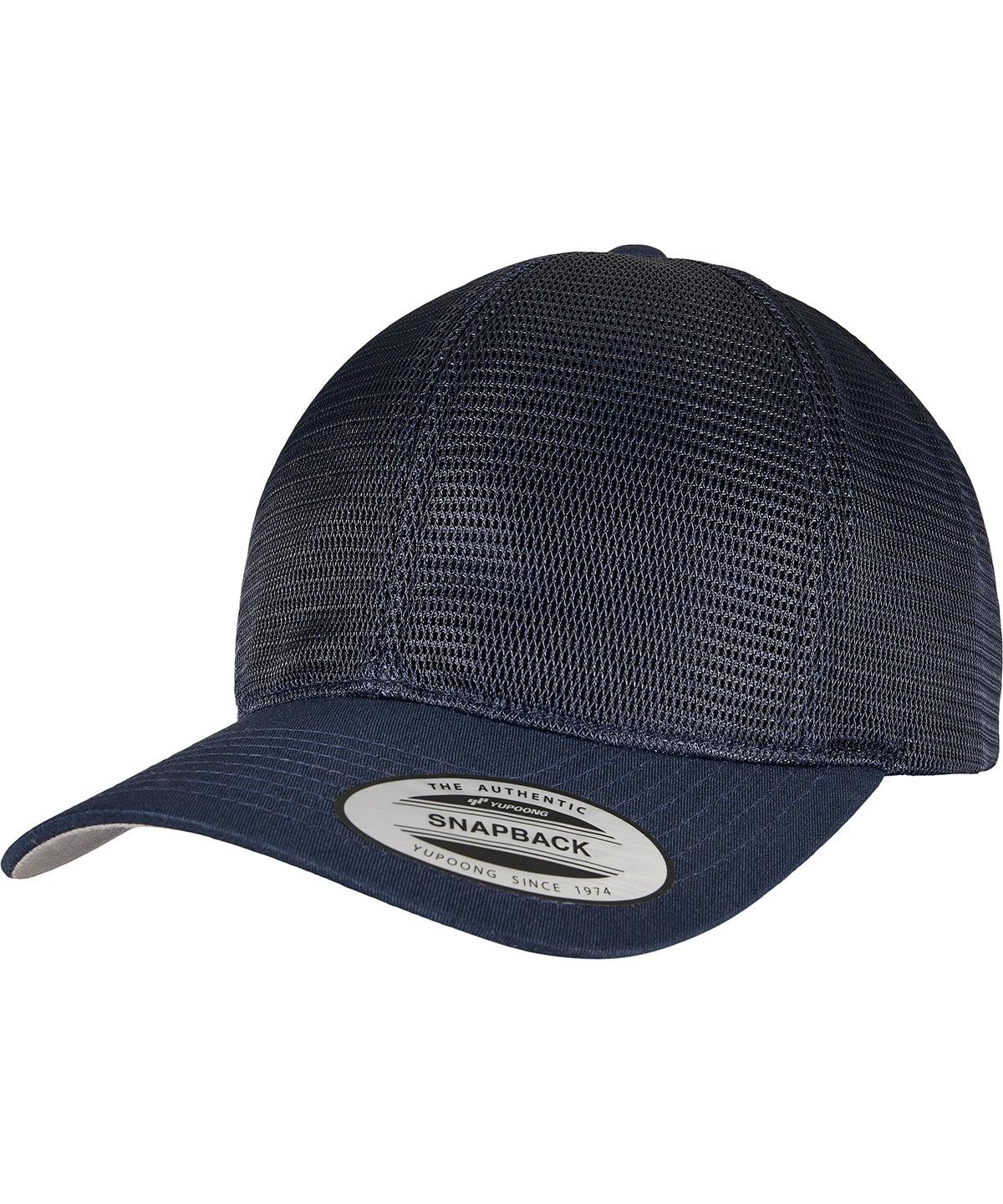 Navy - 360° omnimesh cap (6360) Caps Flexfit by Yupoong Headwear, New For 2021, New Styles For 2021 Schoolwear Centres