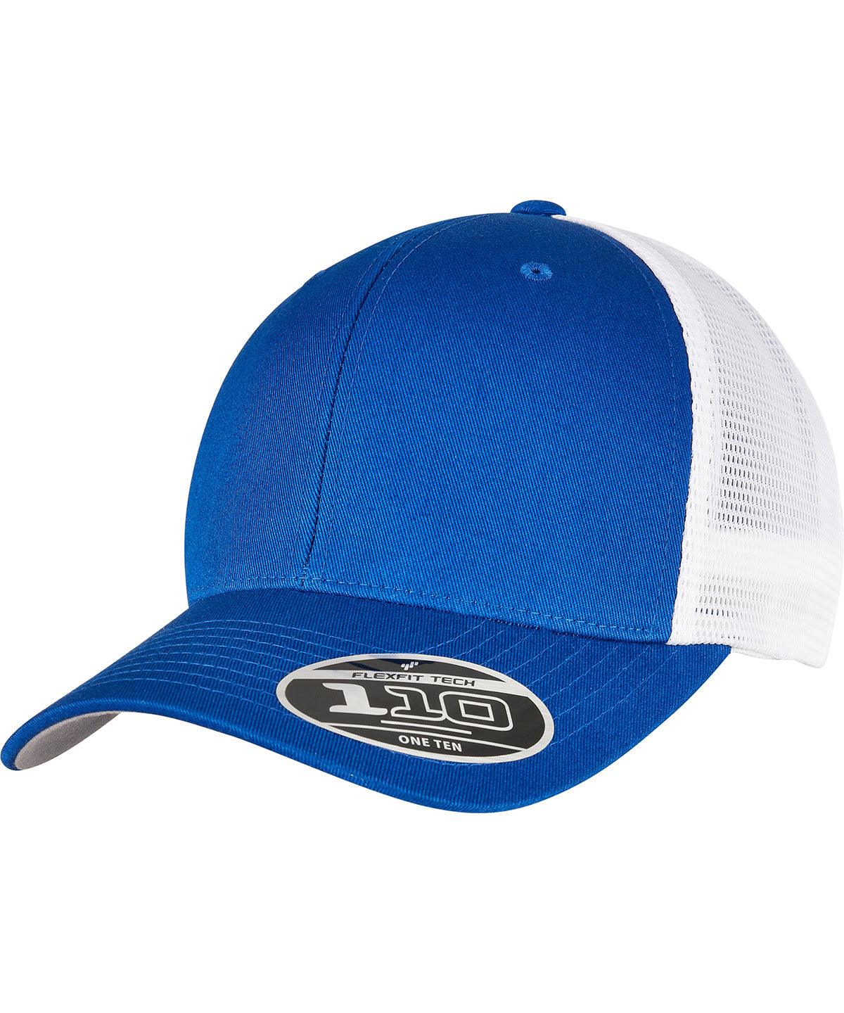 Royal/White - 110 mesh 2-tone cap (110MT) Caps Flexfit by Yupoong Headwear, New Colours for 2023, New For 2021, New Styles For 2021 Schoolwear Centres