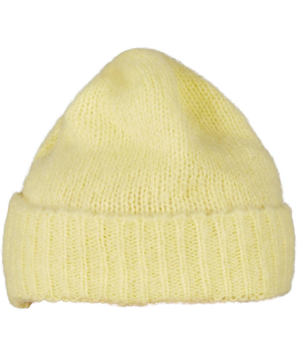 Yellow - Soft acrylic beanie (1503A) Hats Flexfit by Yupoong Headwear, New For 2021, New Styles For 2021 Schoolwear Centres