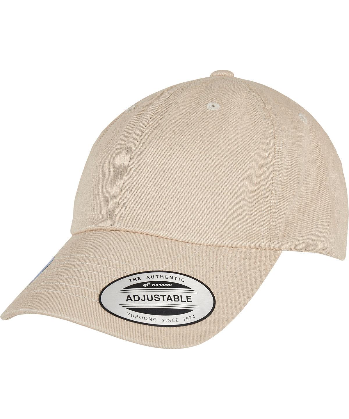 Oak - Eco-wash dad cap (6245EC) Caps Flexfit by Yupoong Headwear, New Colours For 2022, New For 2021, New Styles For 2021 Schoolwear Centres