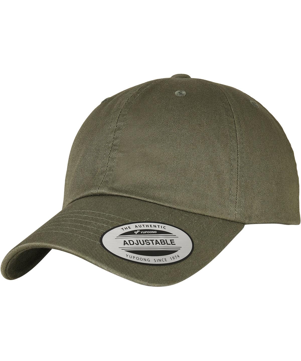 Olive Night - Eco-wash dad cap (6245EC) Caps Flexfit by Yupoong Headwear, New Colours For 2022, New For 2021, New Styles For 2021 Schoolwear Centres