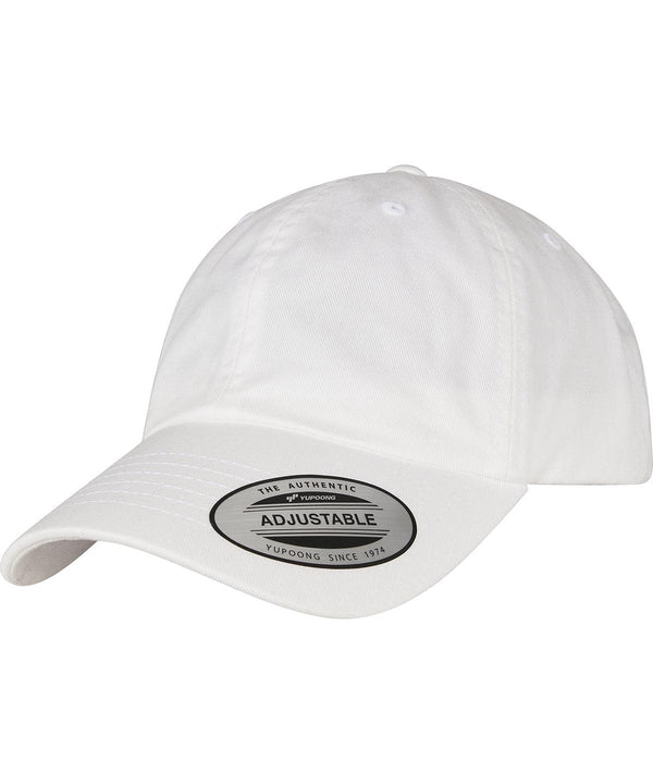 White - Eco-wash dad cap (6245EC) Caps Flexfit by Yupoong Headwear, New Colours For 2022, New For 2021, New Styles For 2021 Schoolwear Centres